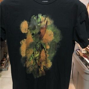 Marvel Black T-Shirt featuring Groot